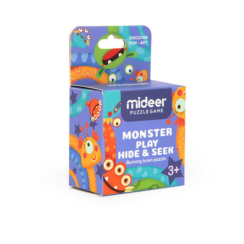 mideer Puzzle Game Duo: Cat Play Furball & Monster Play Hide & Seen