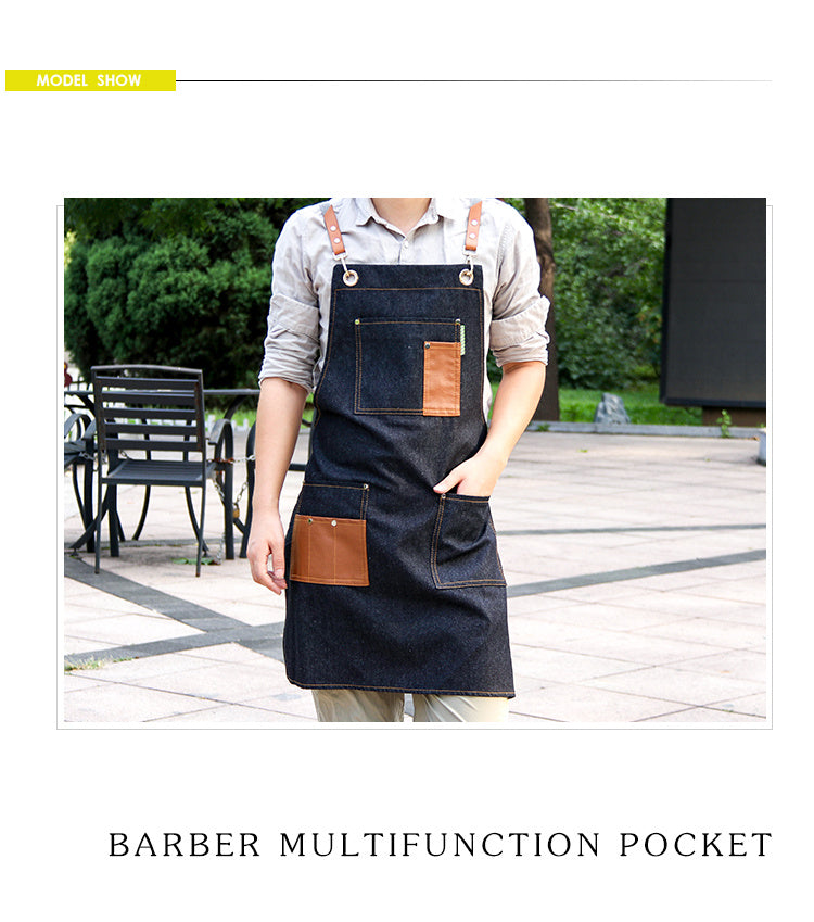Men's Artisan Cross-Back Denim Apron
