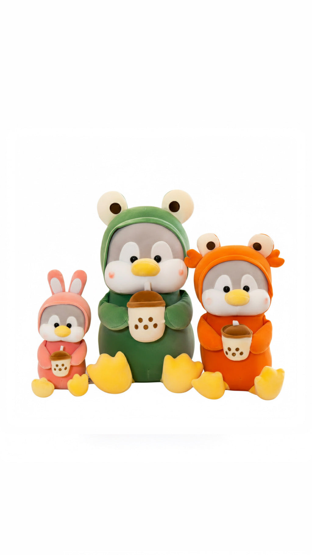 Boba Buddy Penguin Plush Toy Girl Heart Pillow For Children