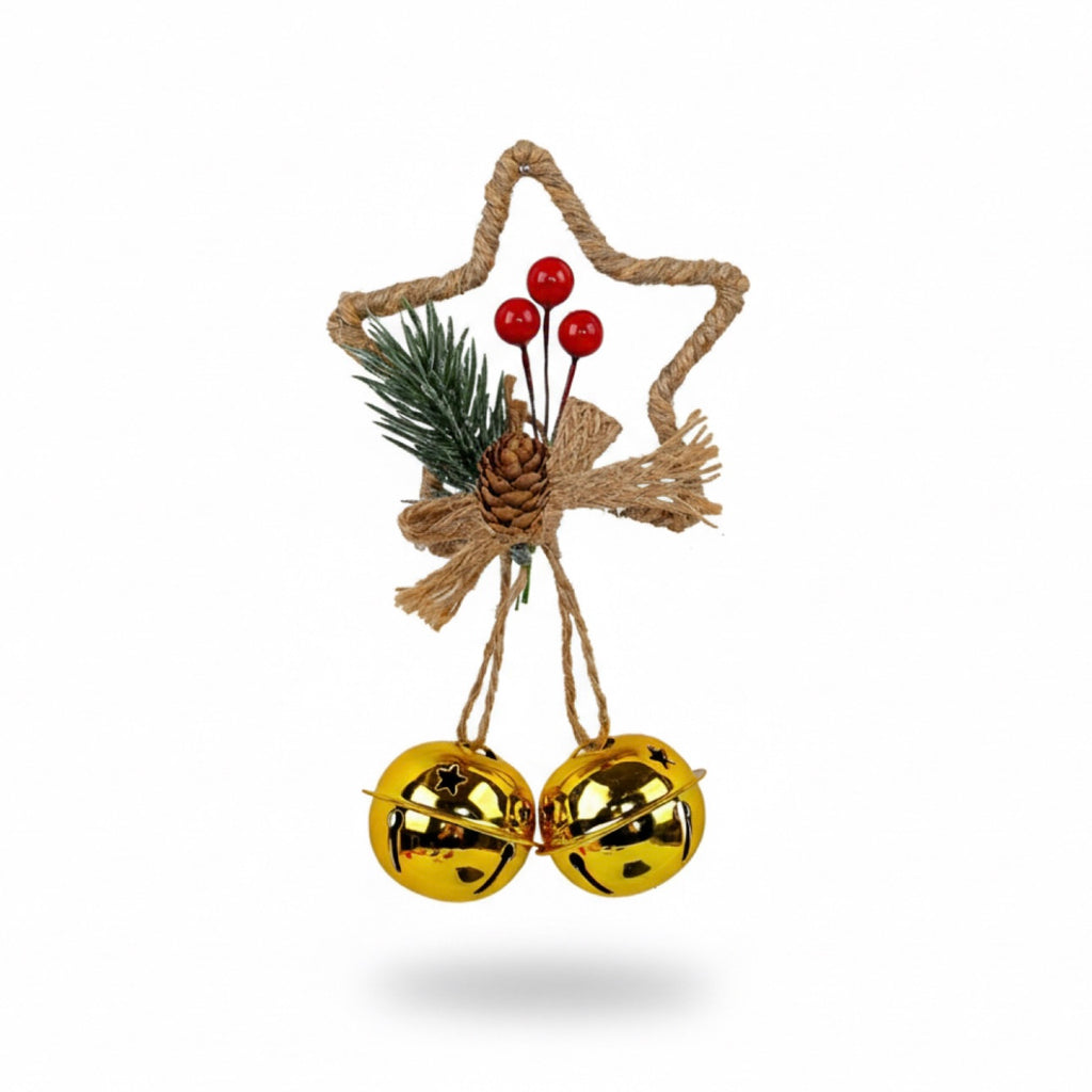 Christmas Five-pointed Star Bell Accessories Pendant