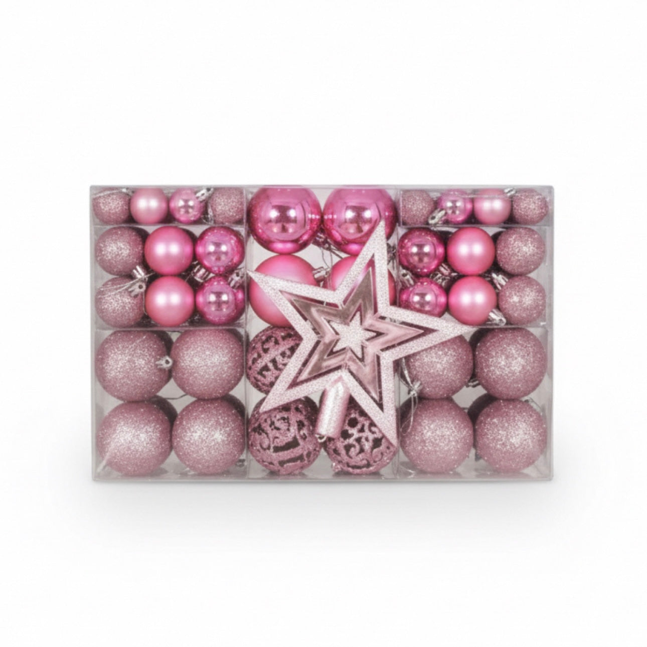 The All-In-One 101-Piece Christmas Ornament & Tree Topper Set