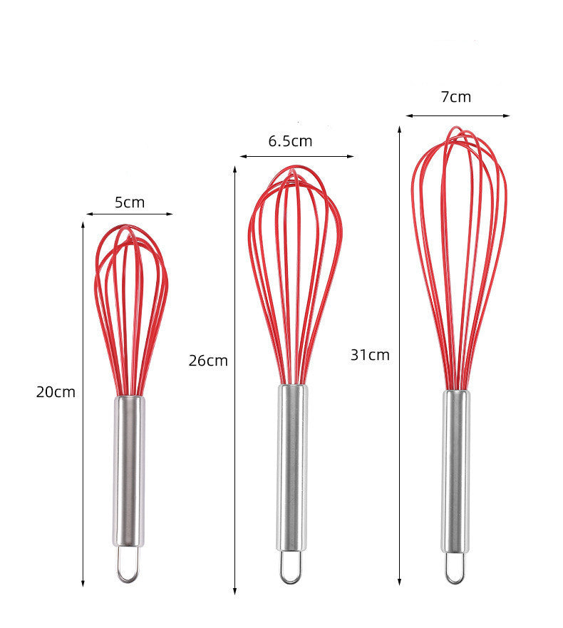 Silicone Whisk Set: The Ultimate Kitchen Companion (3-Pack)