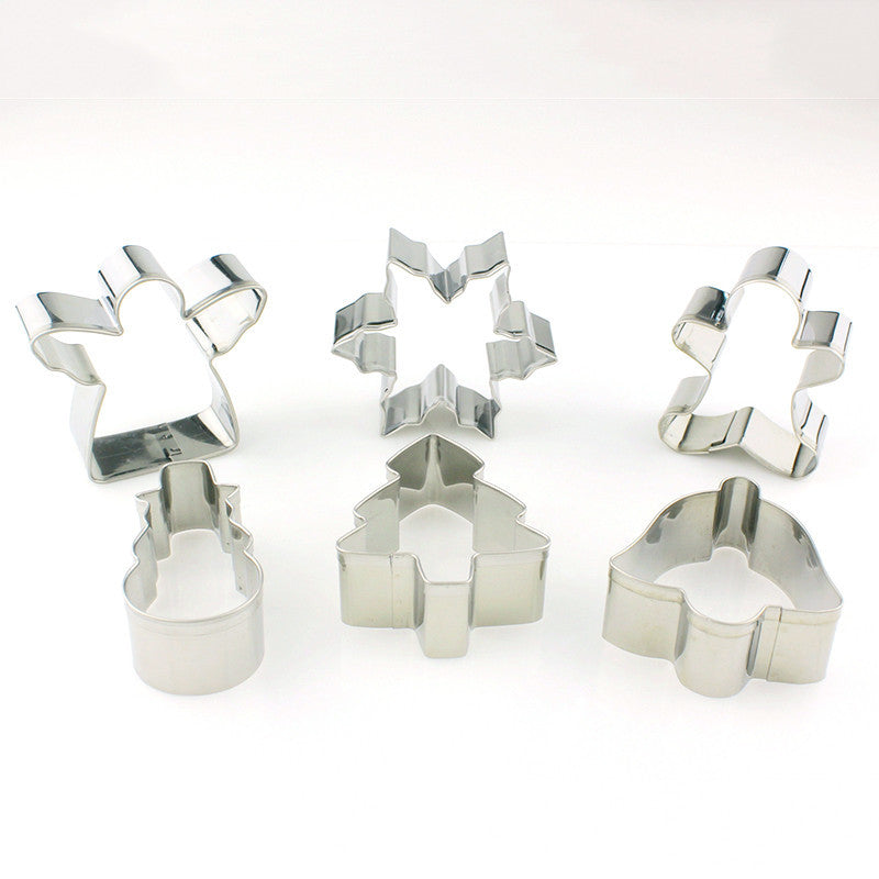 6 - PCS Christmas Themed Cookie Cutters
