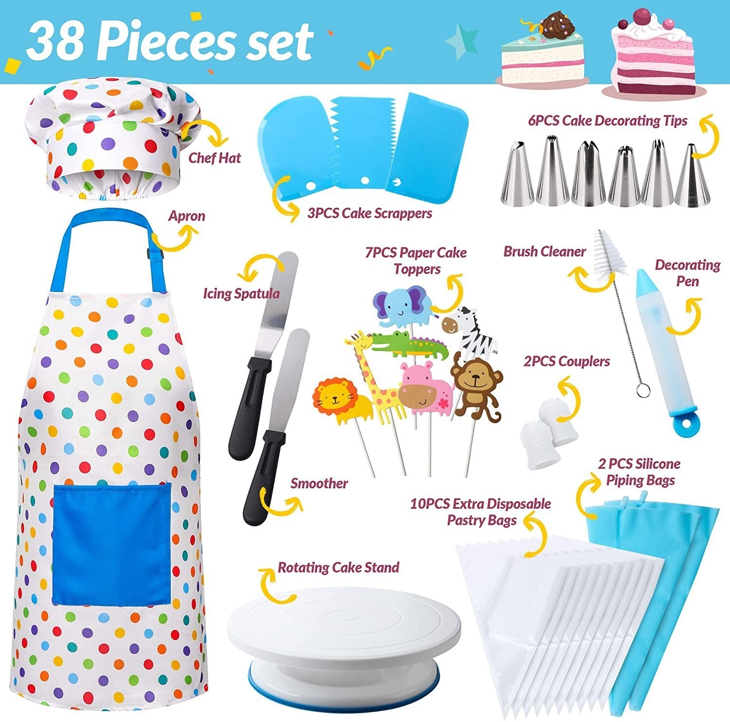 RiseBrite Cake Decorating Set For Kids