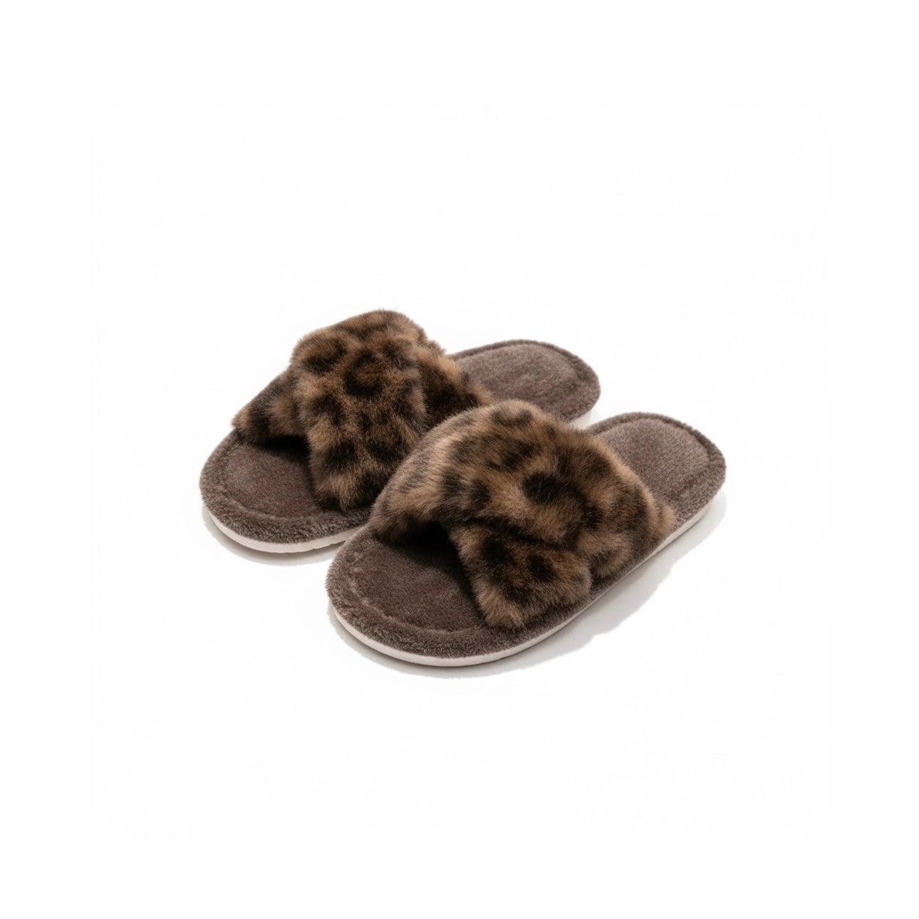 Luxe Faux Fur Crossover Slipper Collection