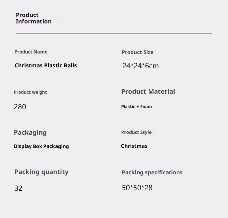 Christmas Christmas Tree Decoration Exquisite Design Gift Ball