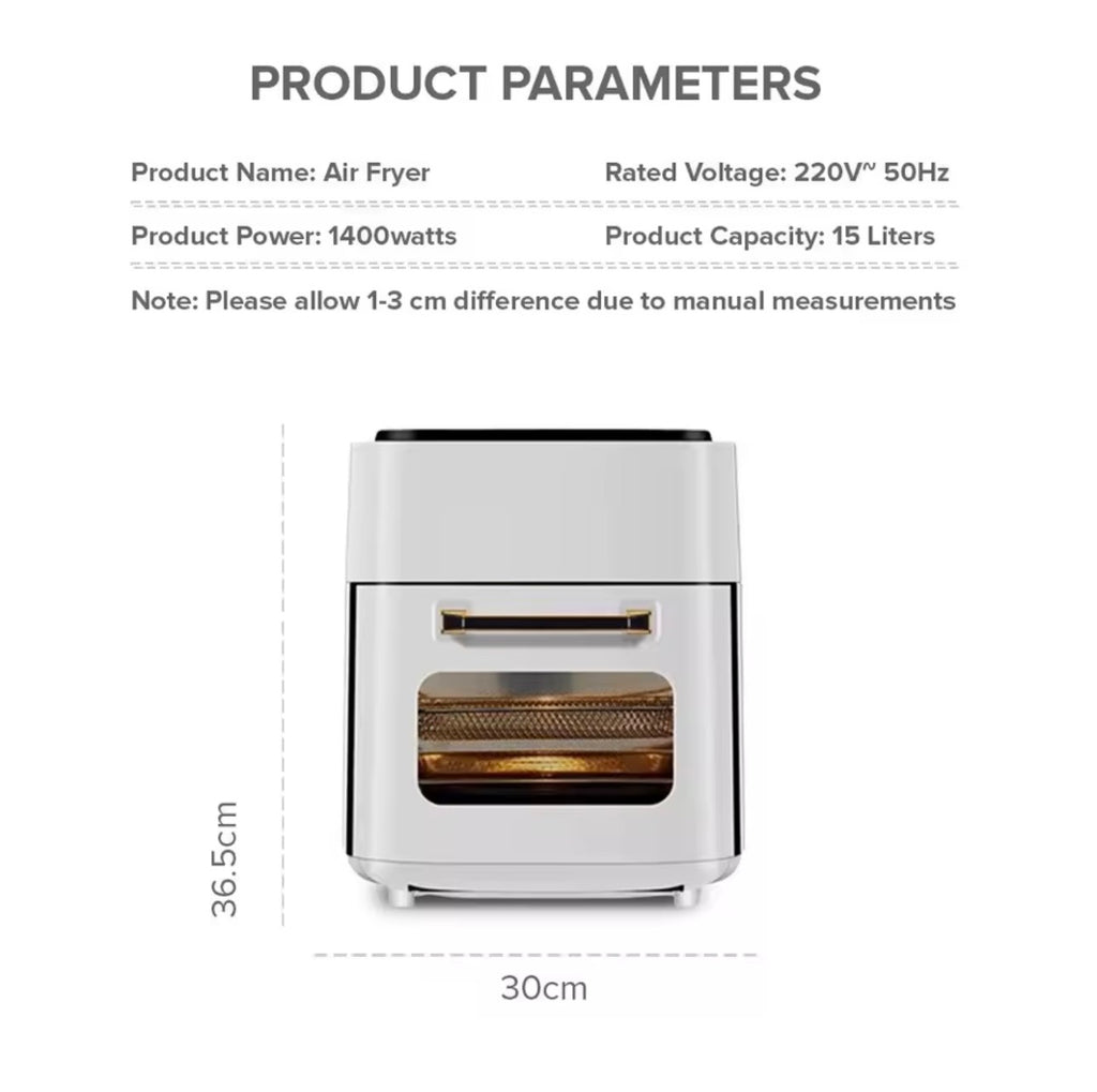 AuraView Compact Air Fryer Oven