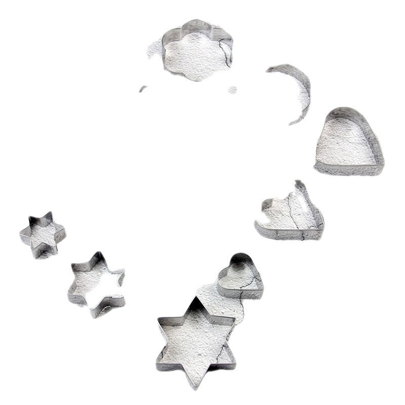 Heart, Star, Round, & Flower Cookie Cutter (12-Pack)