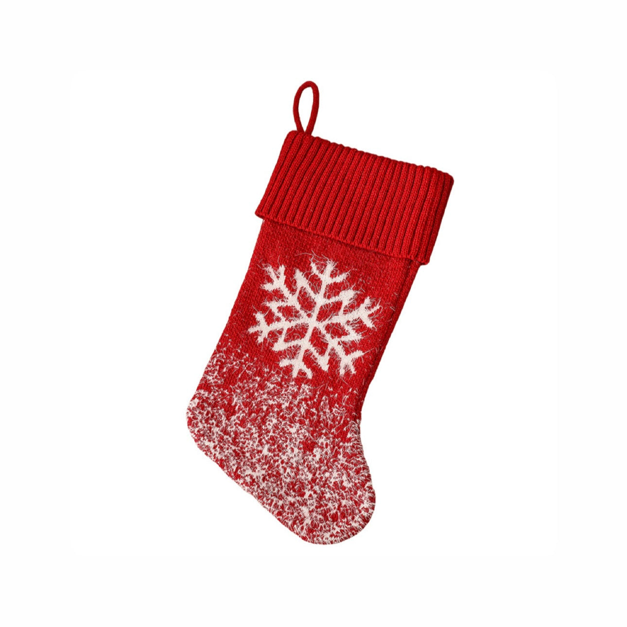 Burgundy Red Classy Hanging Cozy Christmas Stocking