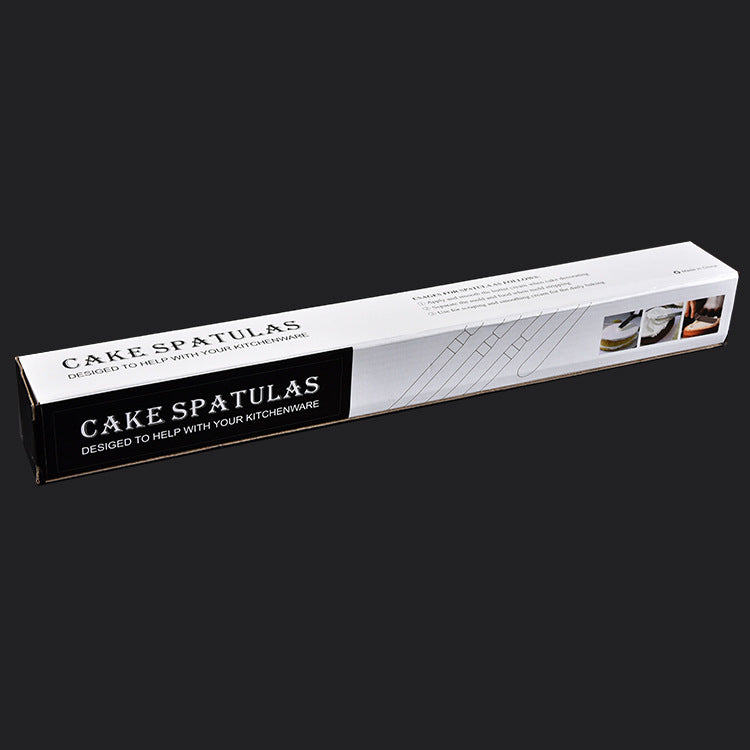 4 - PCS Stainless Steel Offset Cake Spatula Set