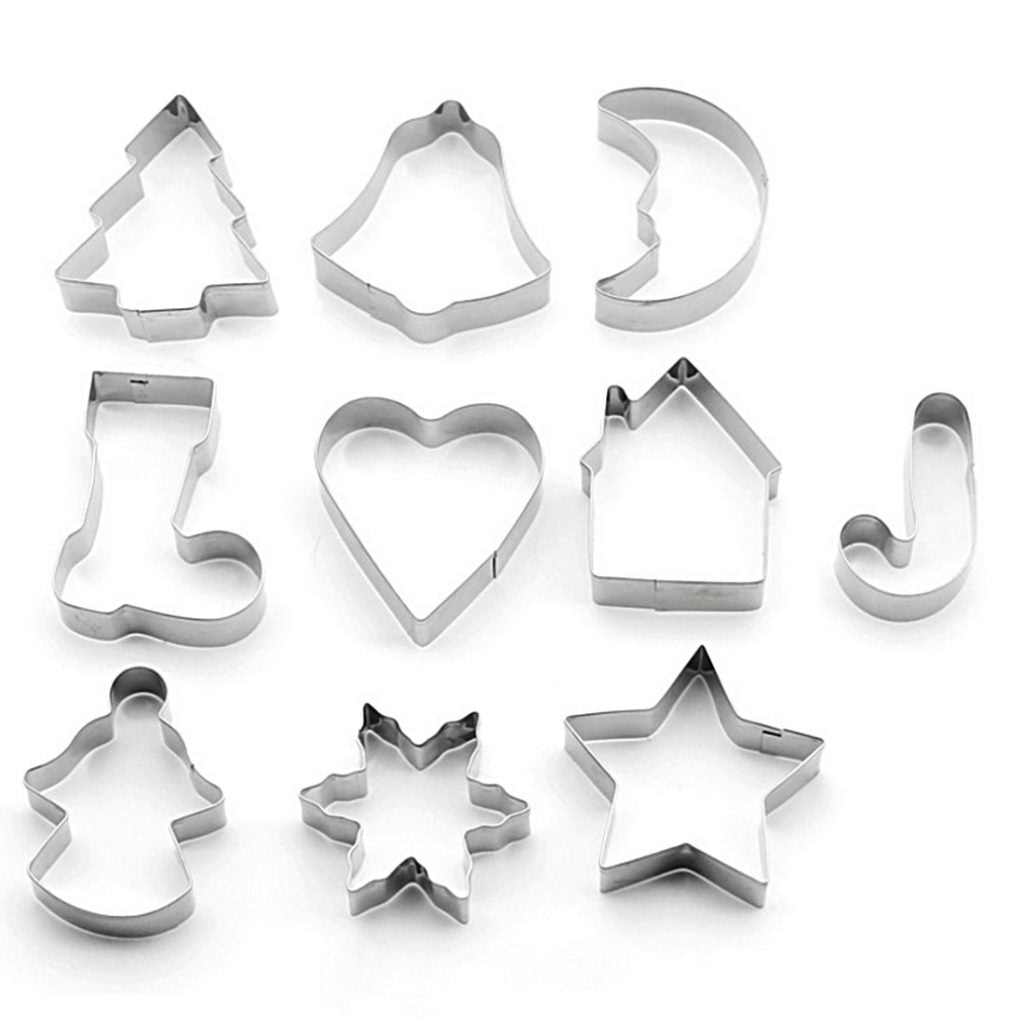 Christmas Cookie Cutter Set (10PCS) Tree Baking Molds