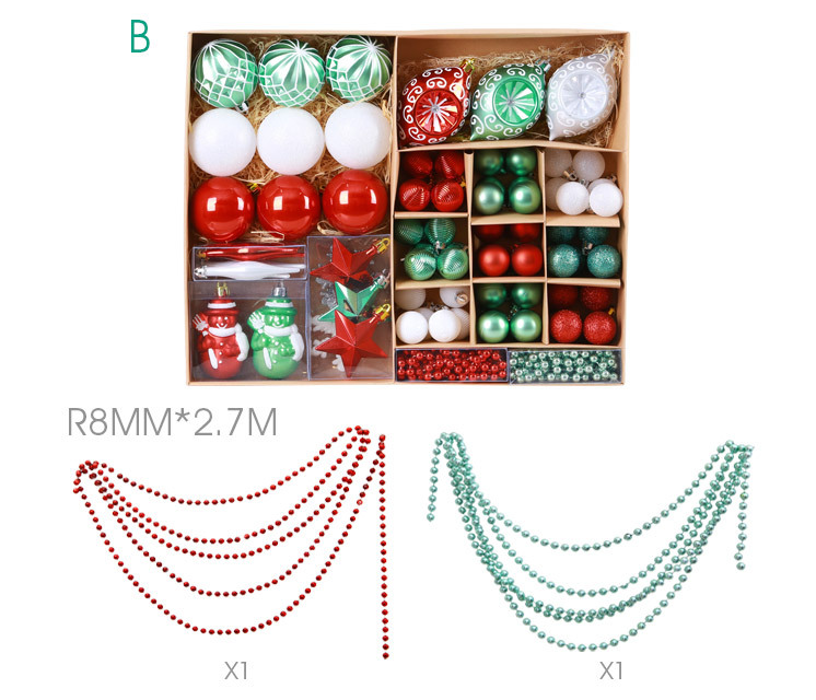 Deluxe Classic Red & Green Christmas Ornament Kit