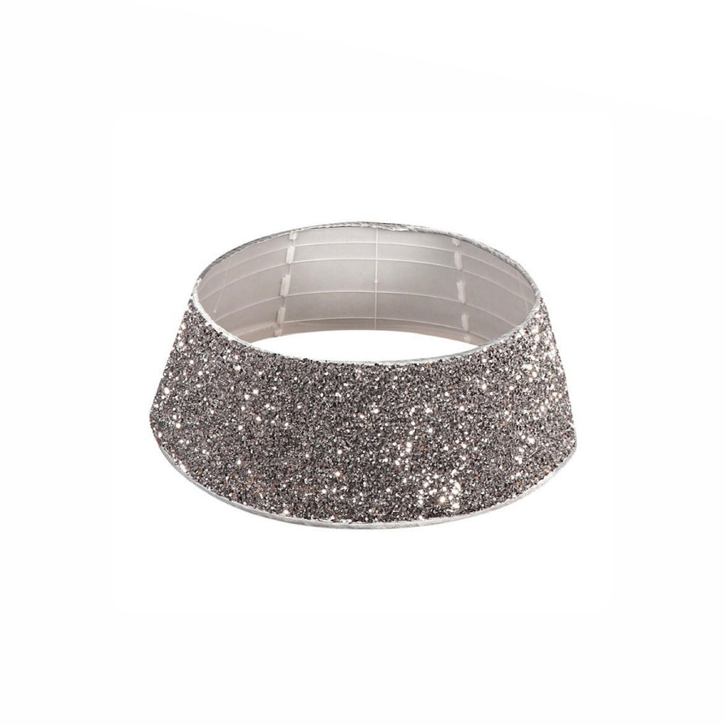 Dazzling Silver Sequin Tree Collar