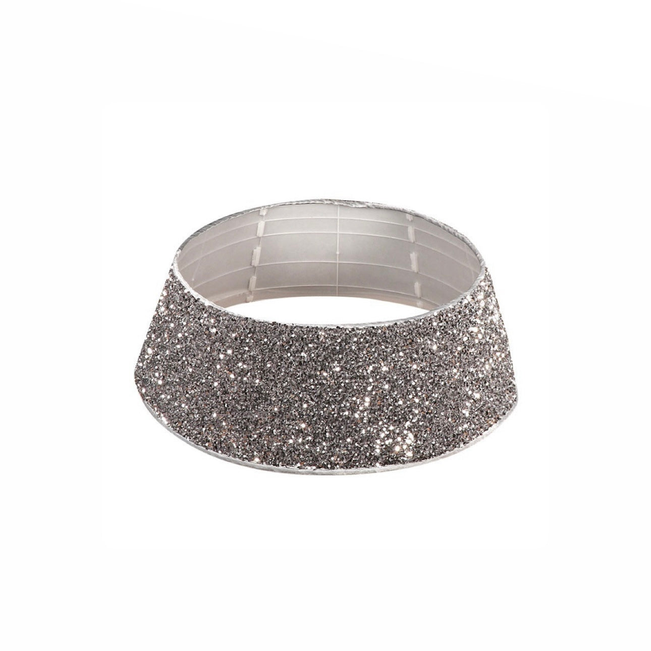 Dazzling Silver Sequin Tree Collar