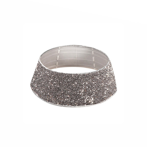 Dazzling Silver Sequin Tree Collar