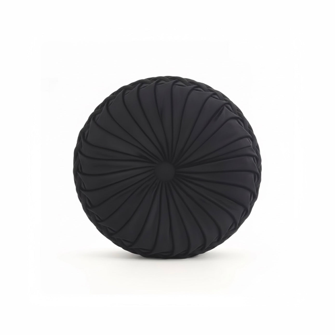 Decorative Pleated Round Tufted Cushion