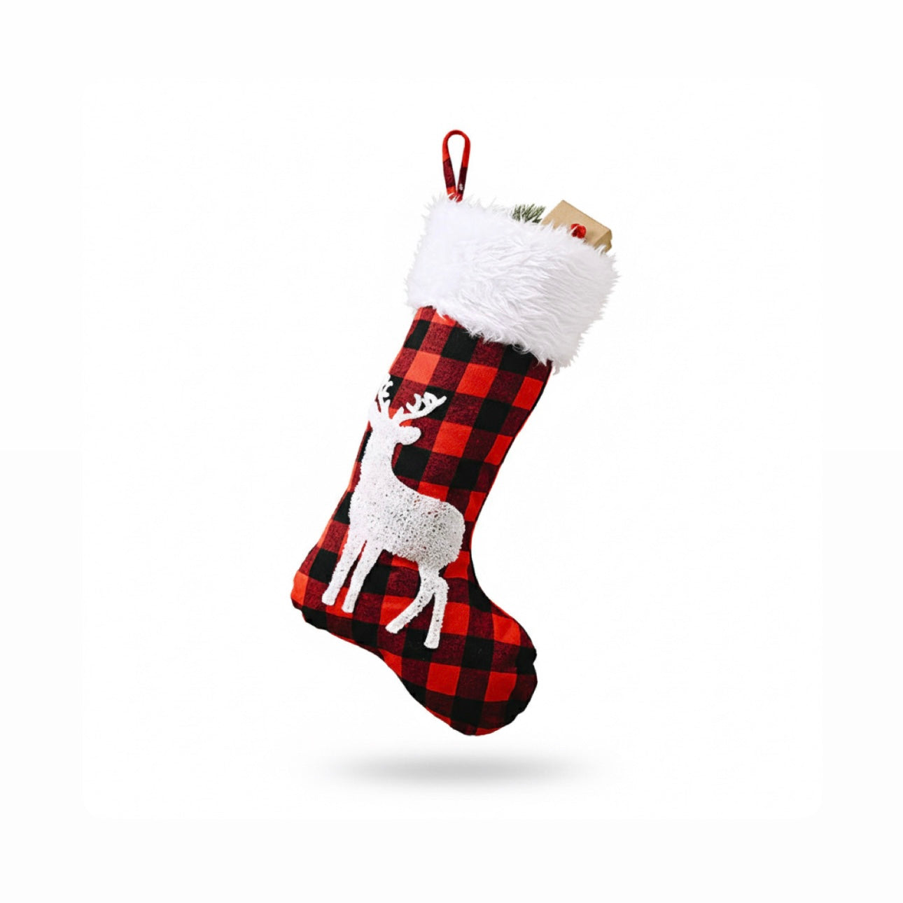 Rustic Lodge Buffalo Plaid Christmas Stockings
