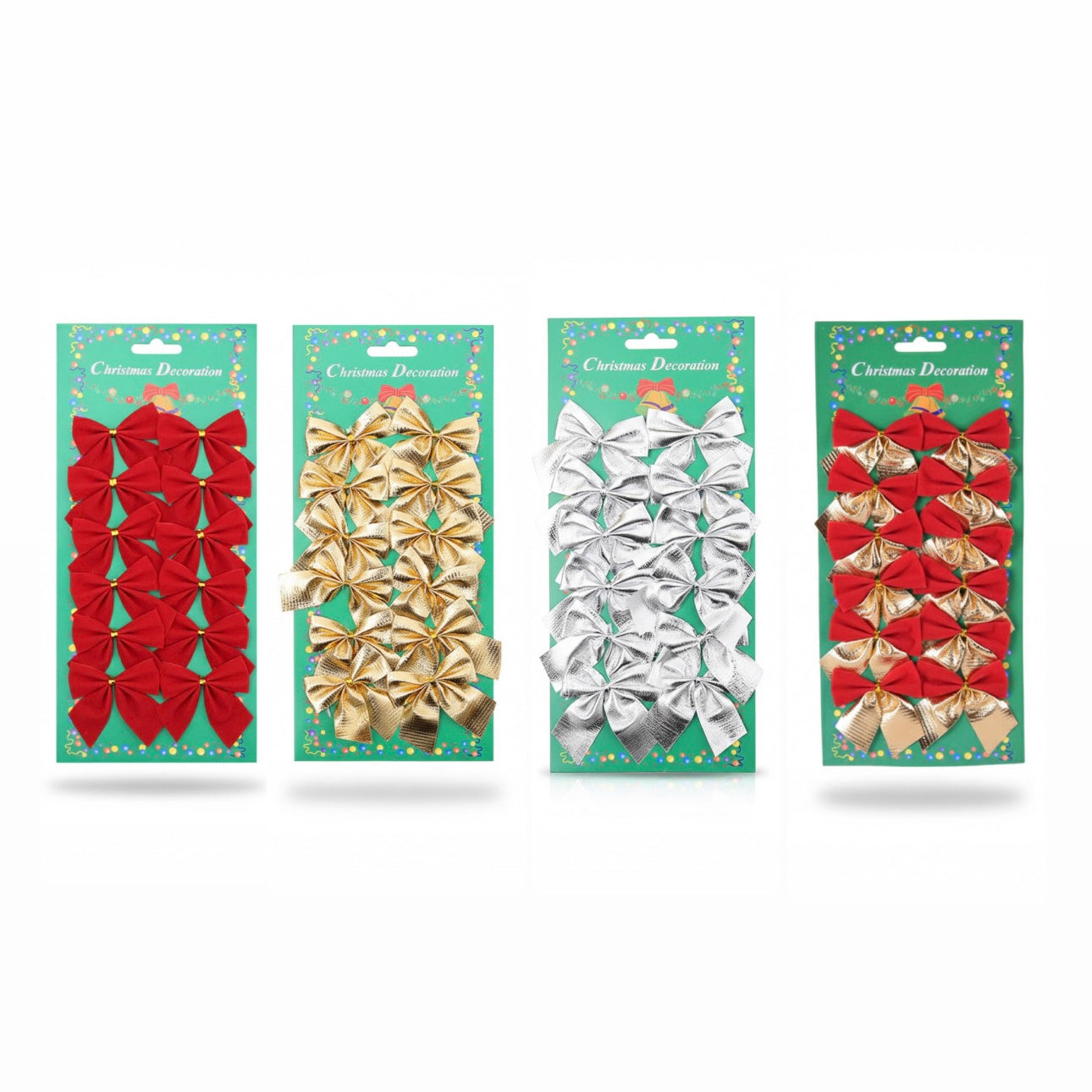12-Count Mini Christmas Bows Ornaments