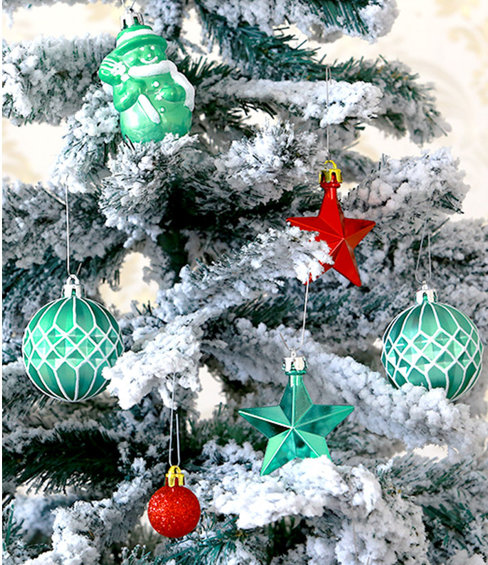 Deluxe Classic Red & Green Christmas Ornament Kit