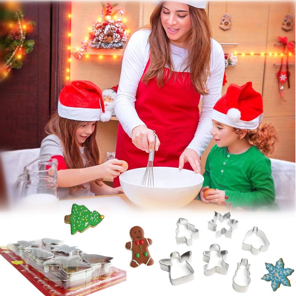 6 - PCS Christmas Themed Cookie Cutters