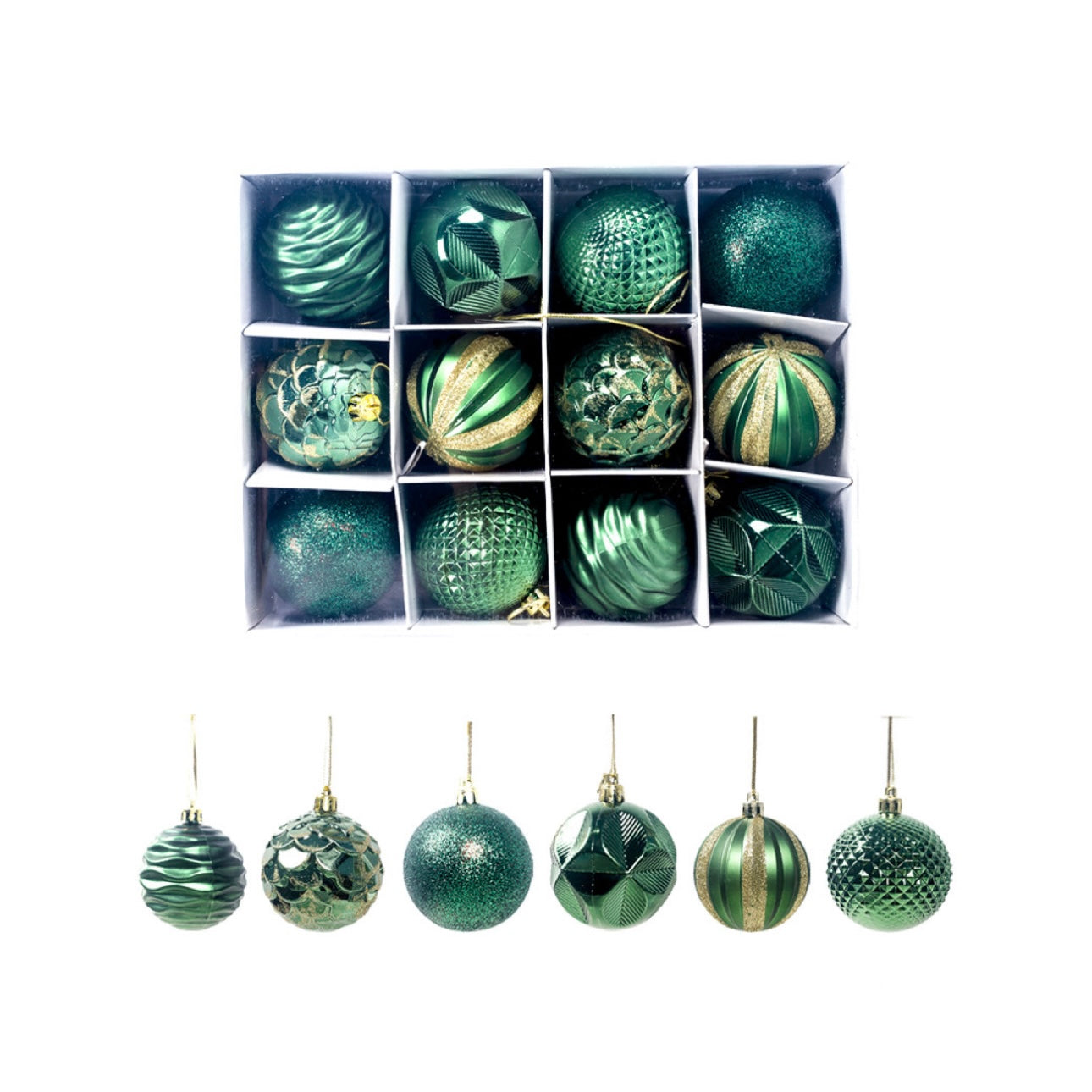 Deluxe Texture Harmony: 6-Color Christmas Ornament Master Set