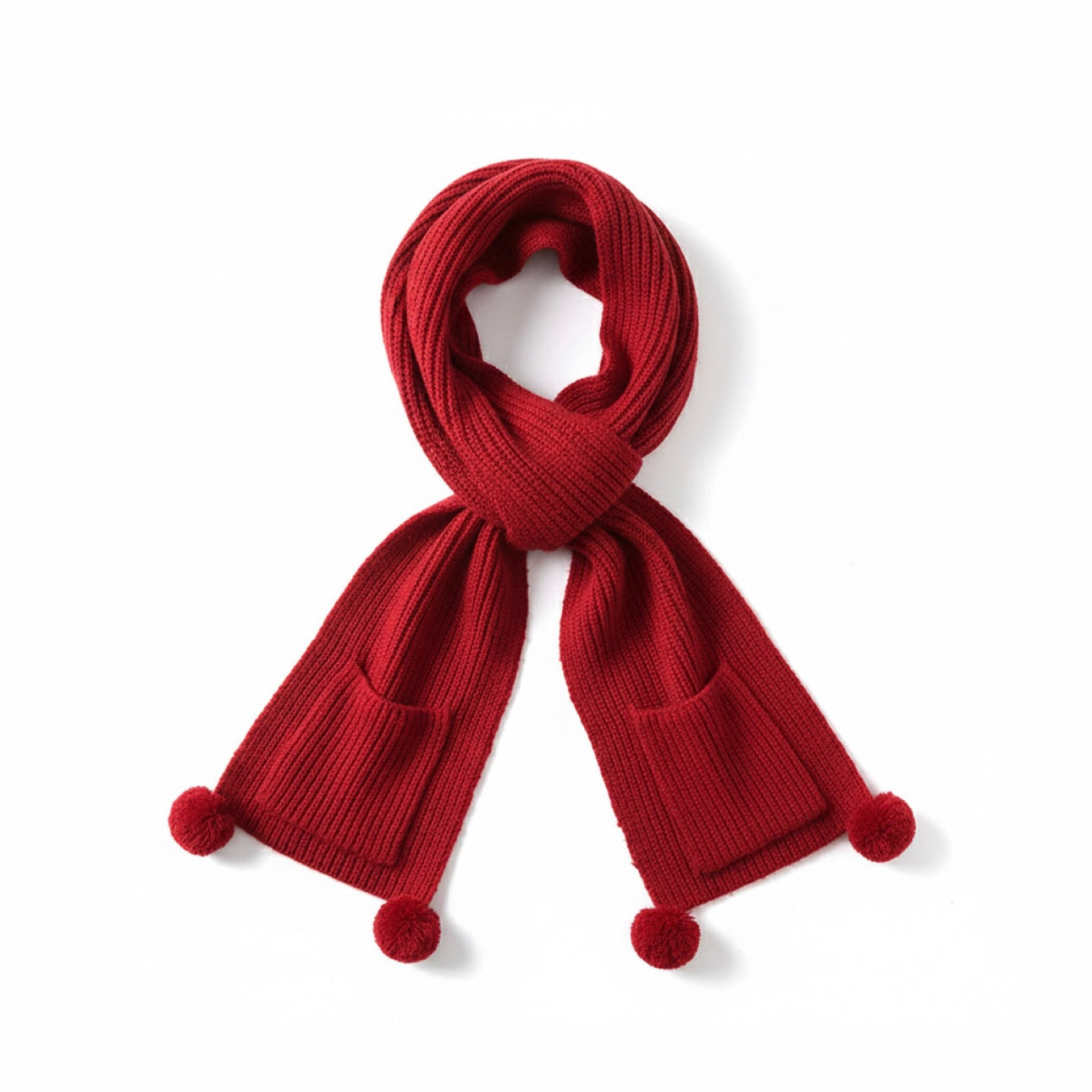 Riviera Thick Ribbed Cashmere-Blend Scarf