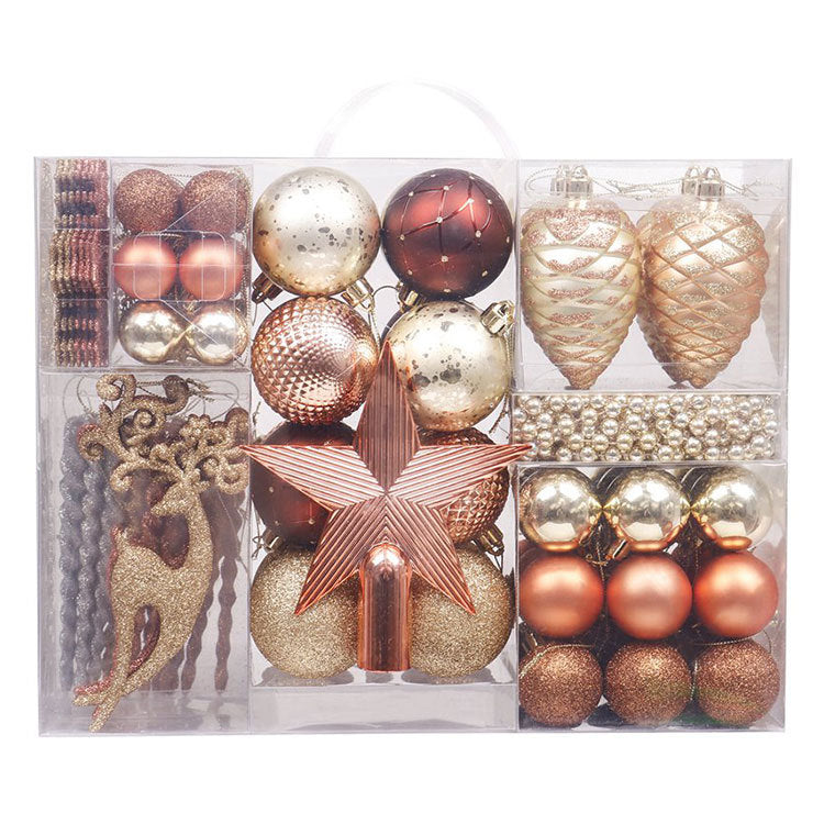 Deluxe Warm Metallic Woodland Christmas Ornament Kit