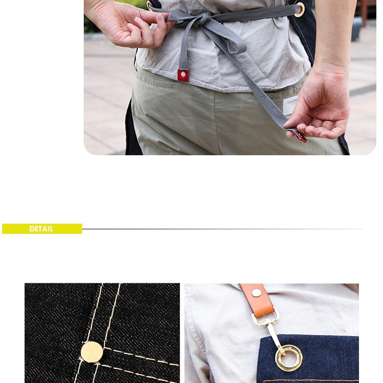 Men's Artisan Cross-Back Denim Apron