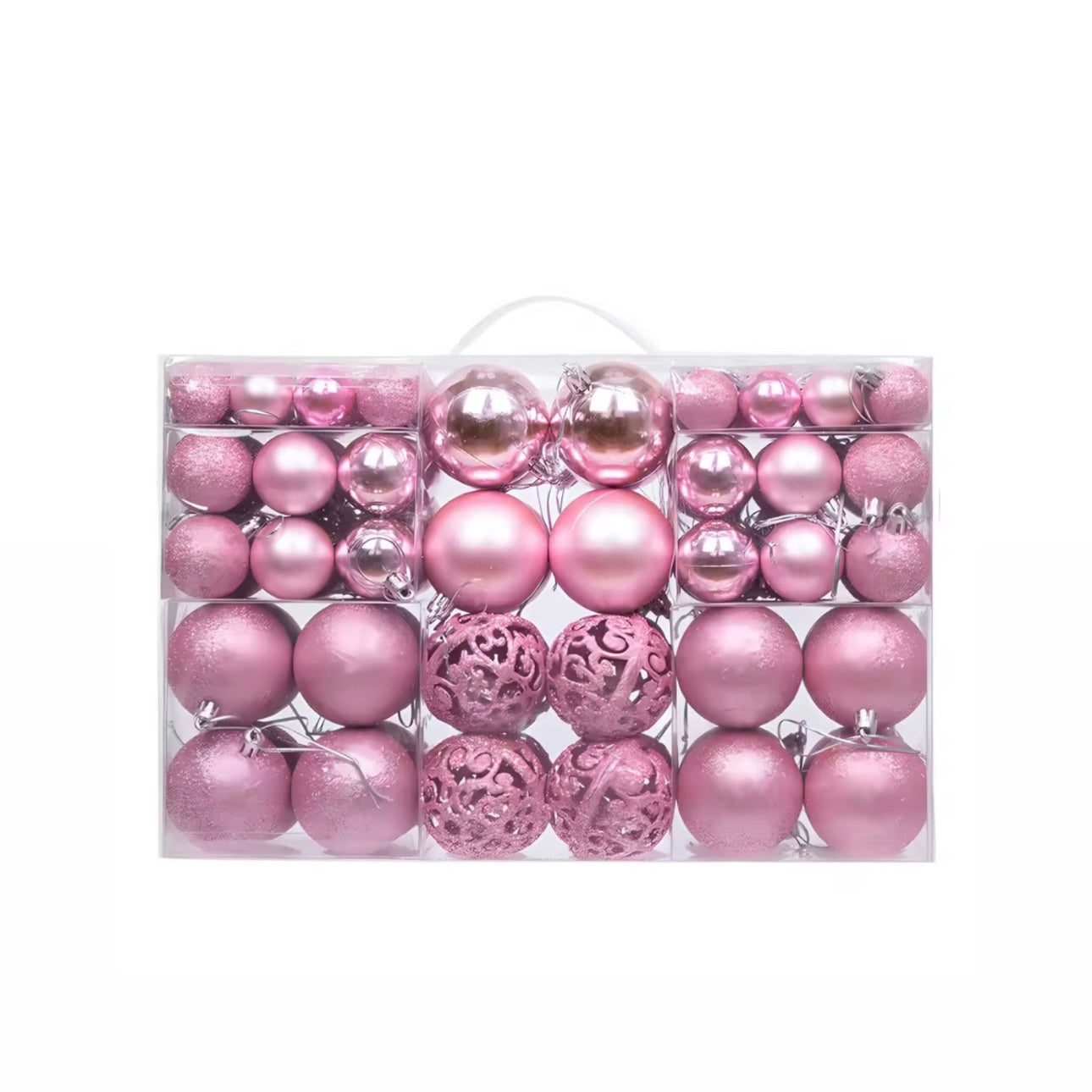 100-Piece Designer Shatterproof Ornament Mega-Set