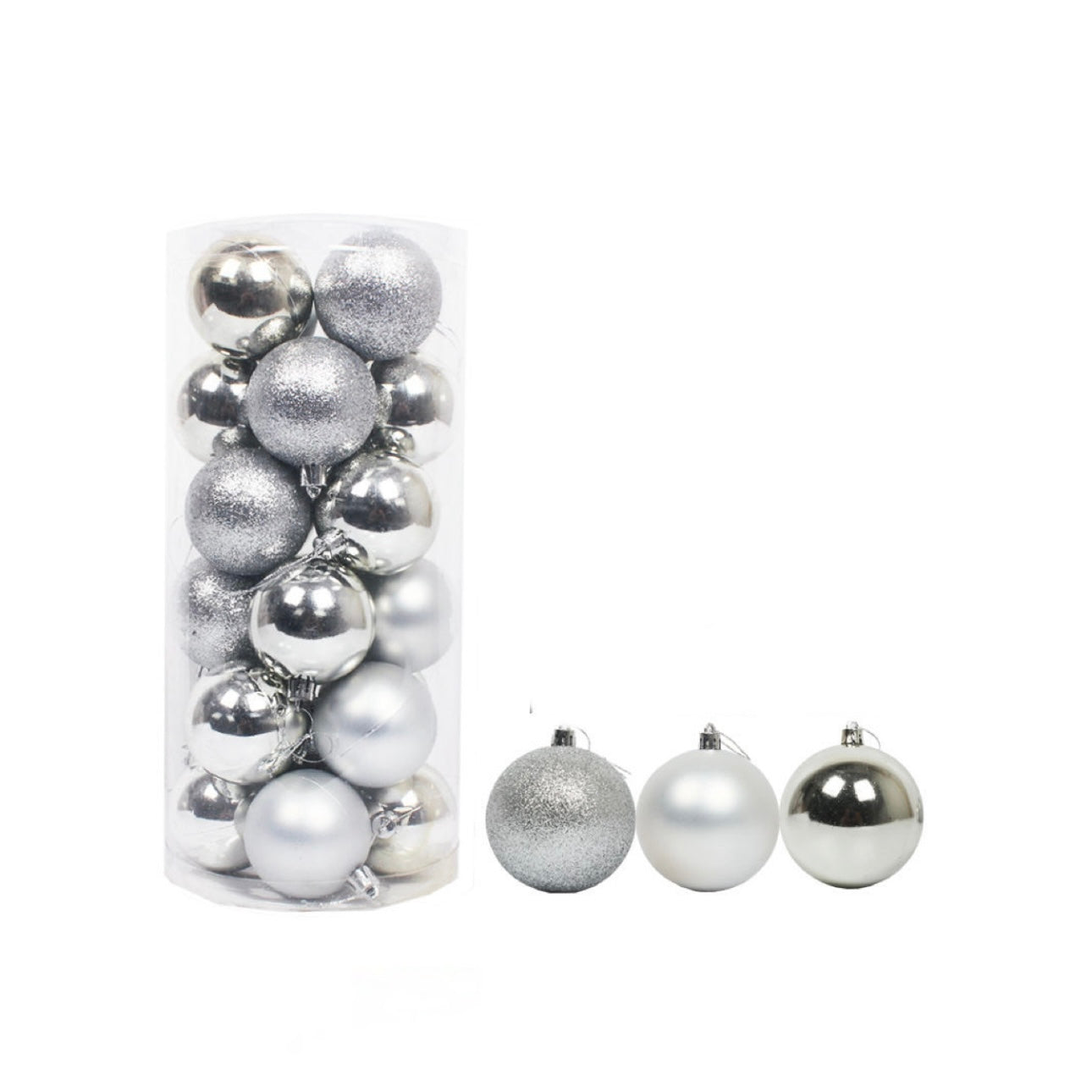 Classic Assorted Finish Christmas Ball Ornaments