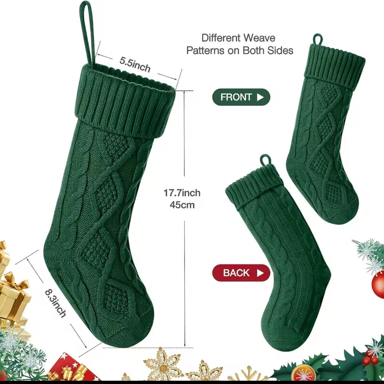 Cozy Cable-Knit Christmas Stockings Collection