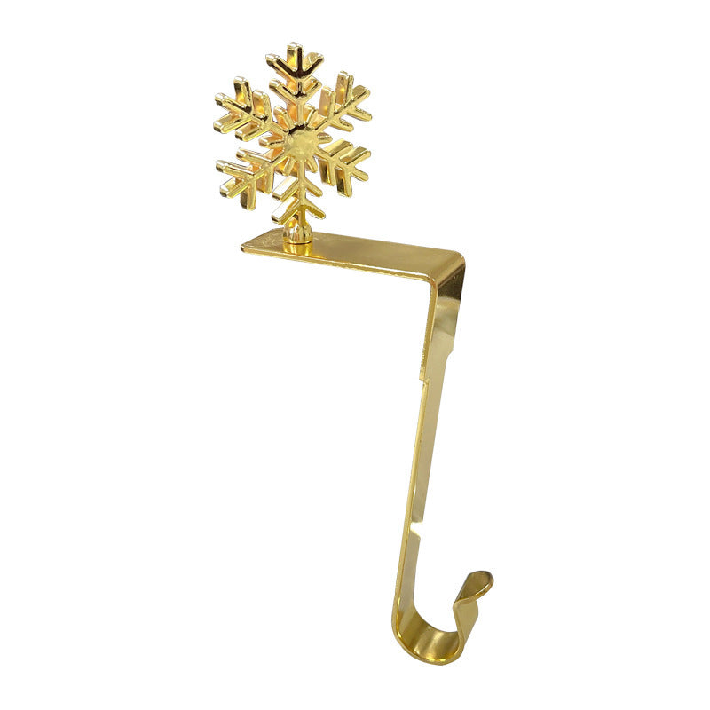 Fashion Metal Long Christmas Stockings Hook (3-Pack)