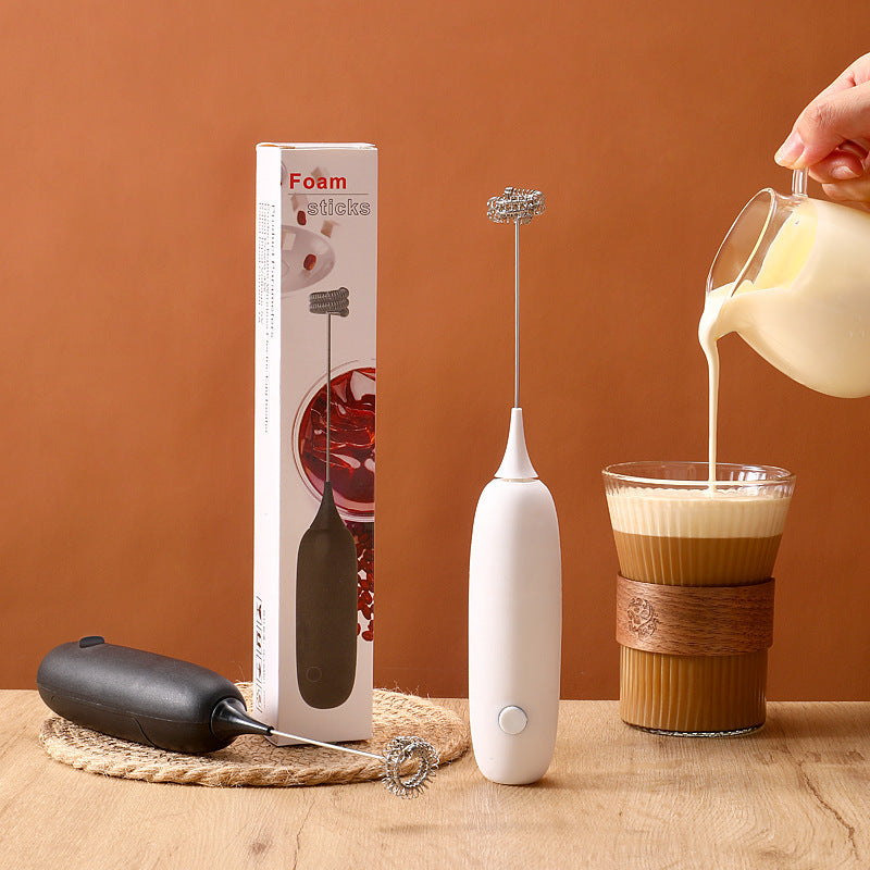 Electric Milk Frother & Coffee Foam Mixer (2-Pack)
