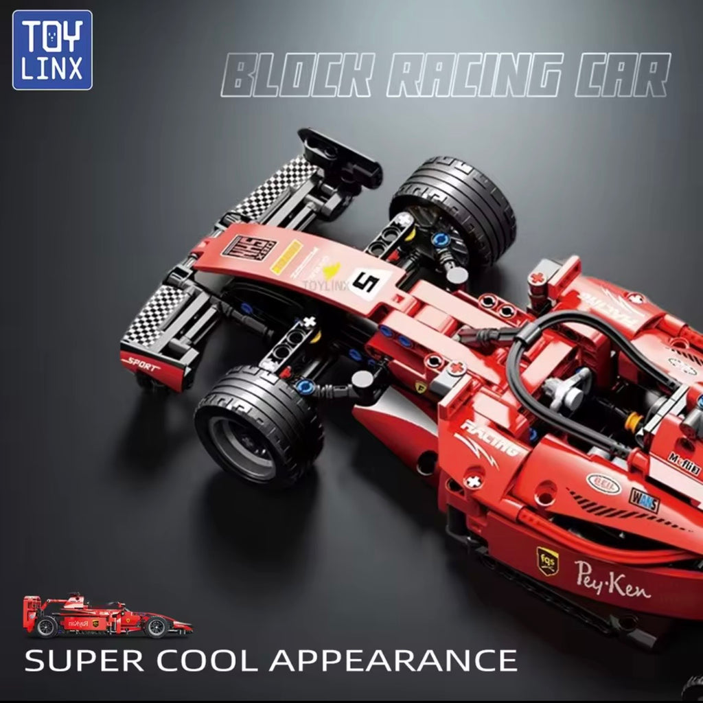 Red F1 Race Car Construction Set