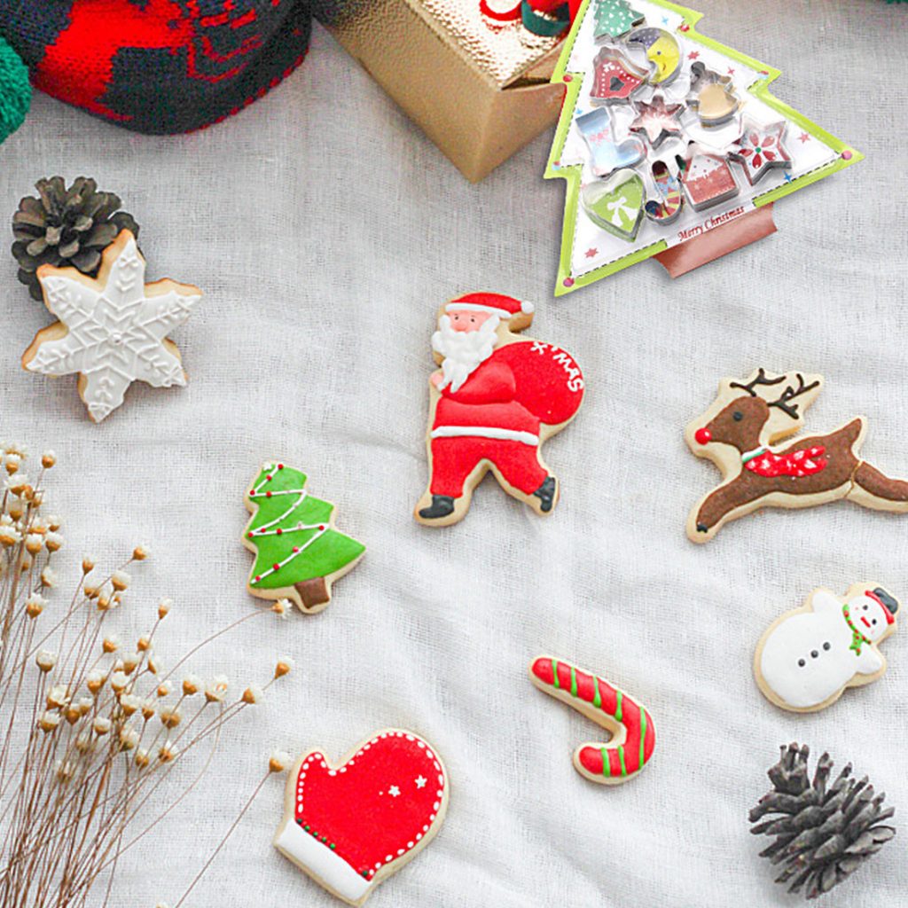 Christmas Cookie Cutter Set (10PCS) Tree Baking Molds
