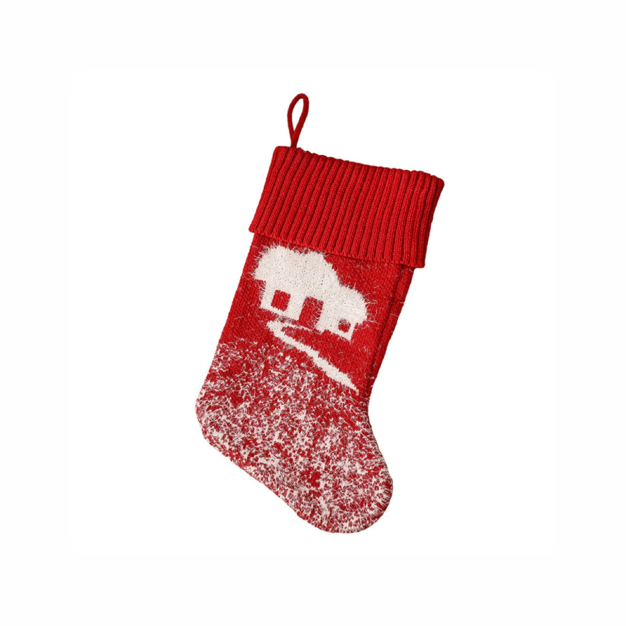 Burgundy Red Classy Hanging Cozy Christmas Stocking