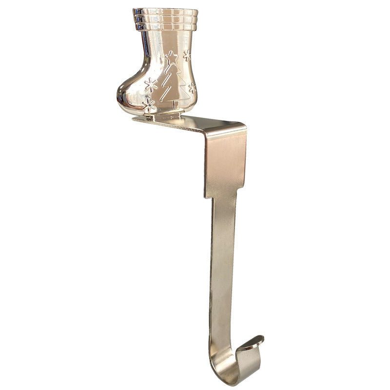 Fashion Metal Long Christmas Stockings Hook (3-Pack)