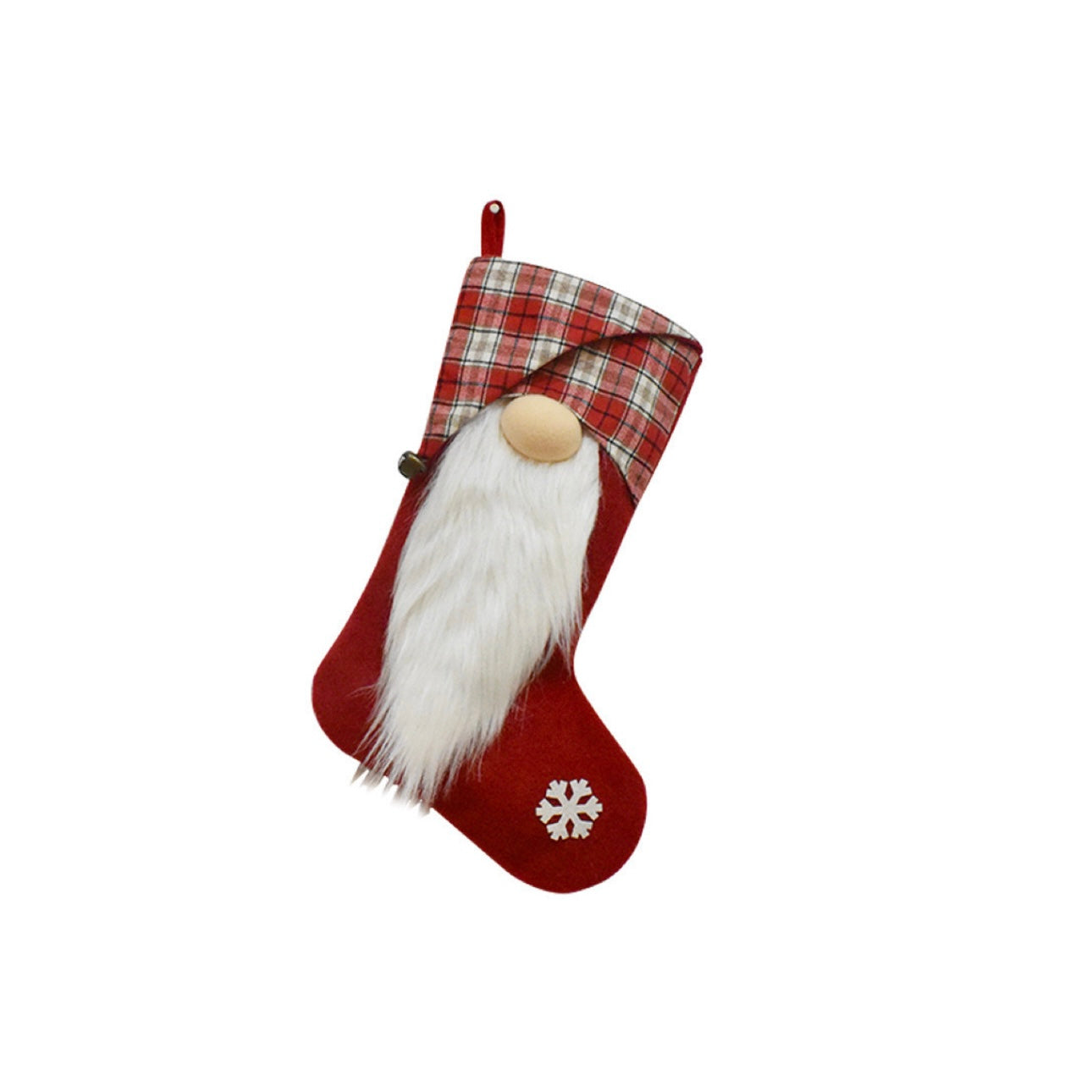Plush 3D Beard Nordic Gnome Stocking Candy Bag (2-Pack)