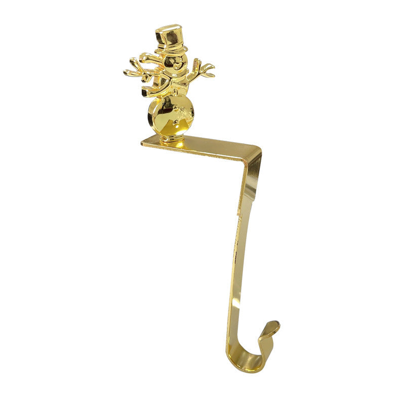 Fashion Metal Long Christmas Stockings Hook (3-Pack)