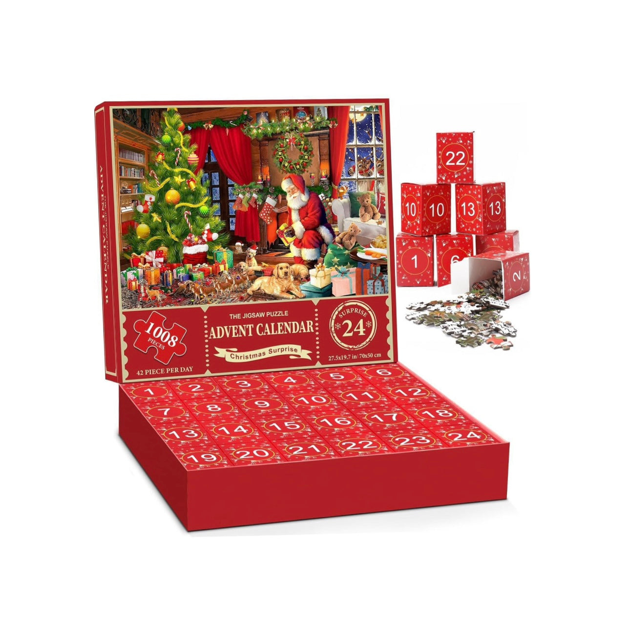 The Jigsaw Puzzle Advent Calendar: 1008 Piece Christmas Countdown