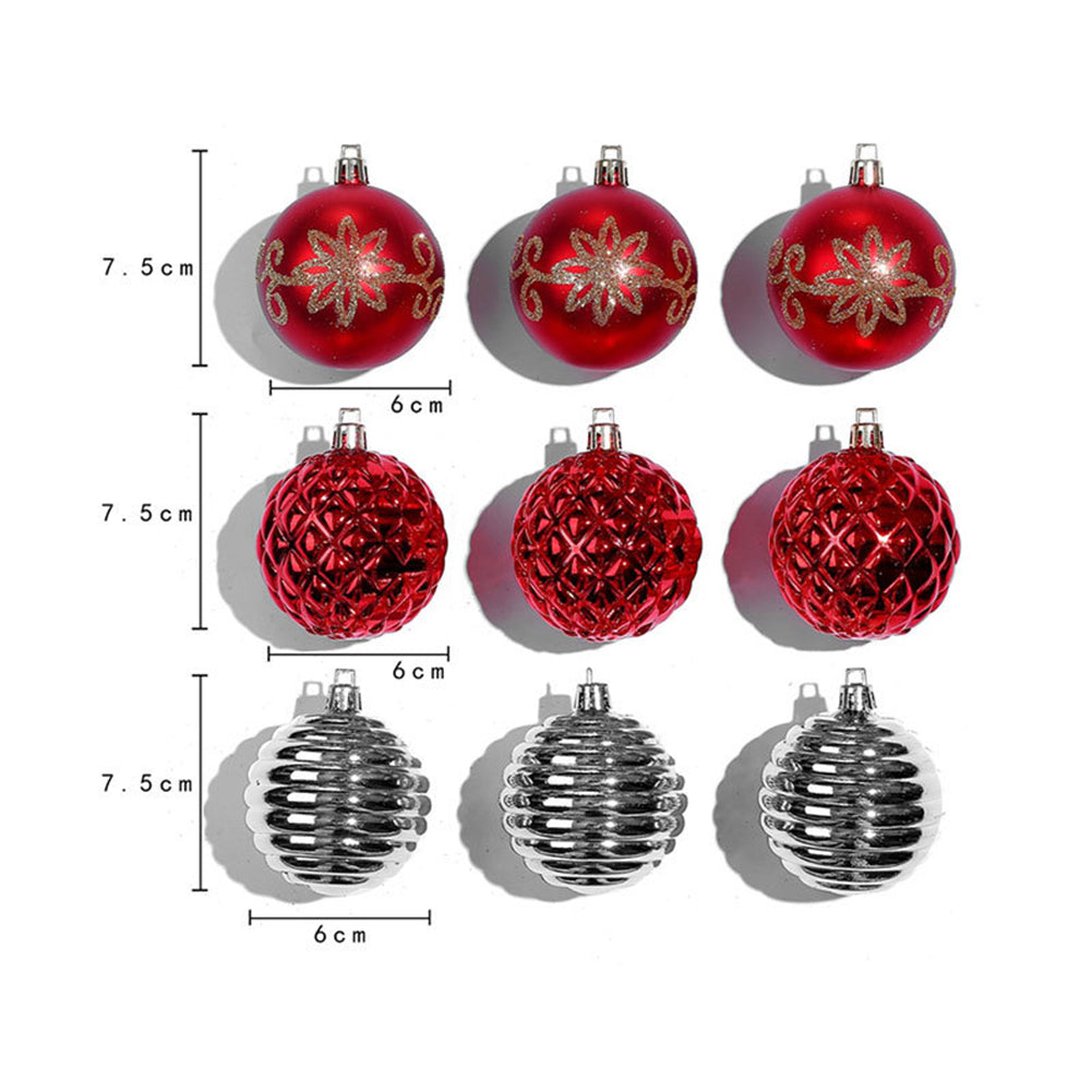 Themed & Patterned Christmas Ornament Gift Set (16-pack)