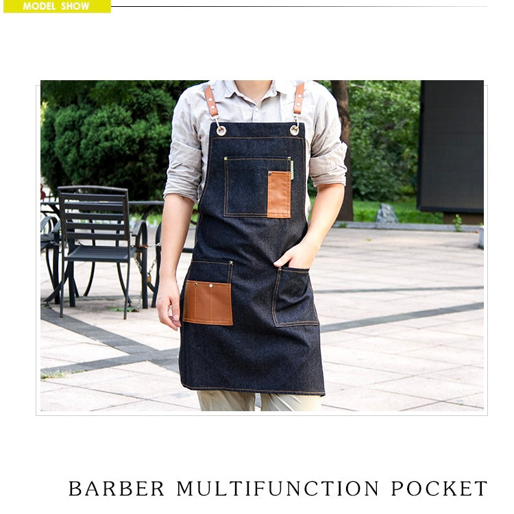 Men's Artisan Cross-Back Denim Apron