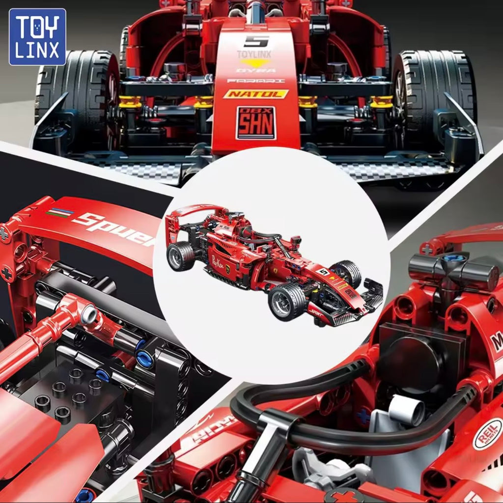 Red F1 Race Car Construction Set
