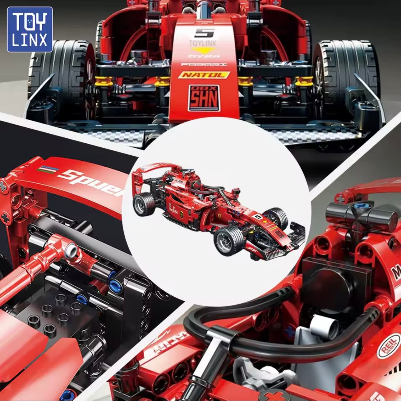 Red F1 Race Car Construction Set