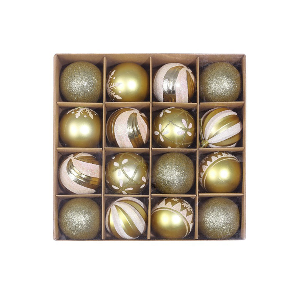 Themed & Patterned Christmas Ornament Gift Set (16-pack)