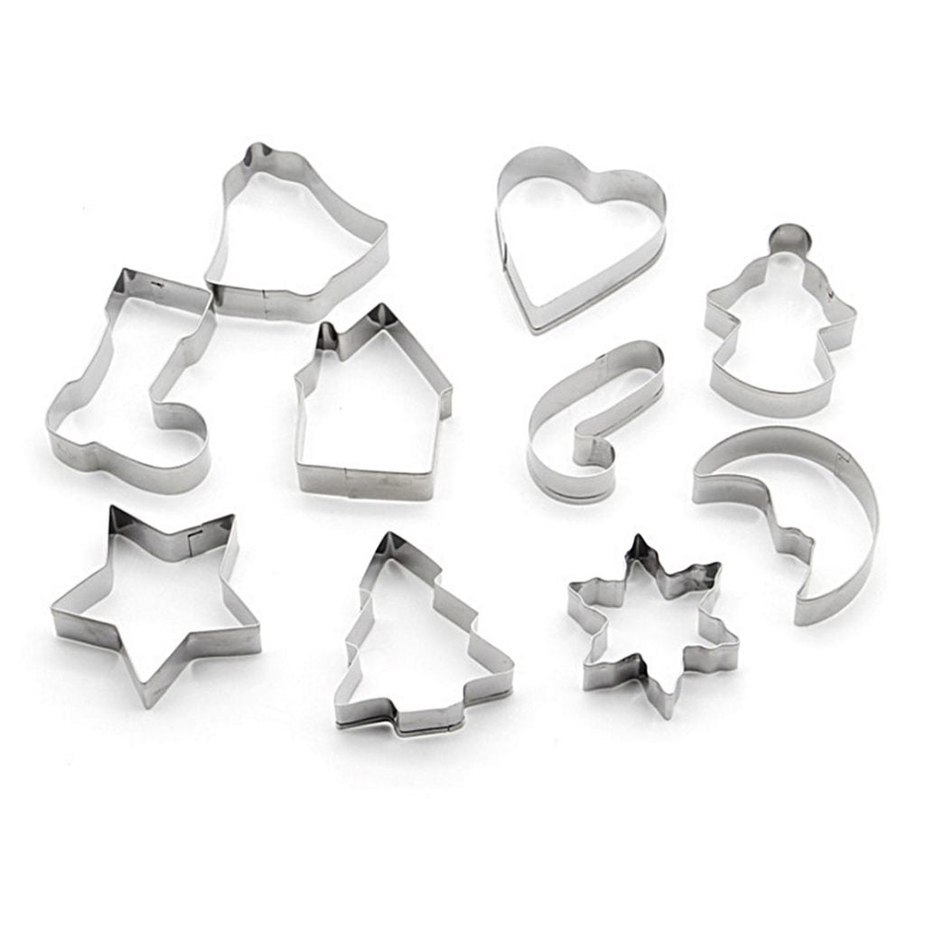 Christmas Cookie Cutter Set (10PCS) Tree Baking Molds
