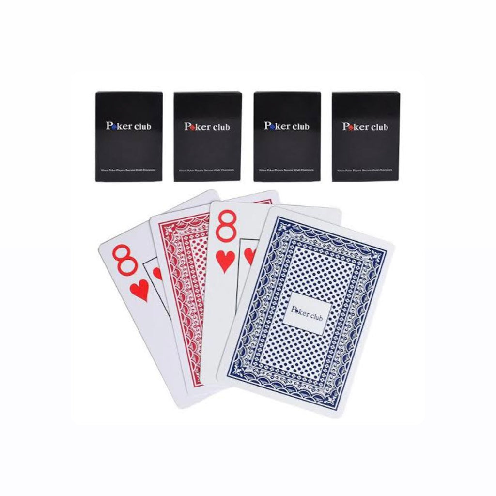Poker Club Professional Playing Cards - Twin Deck Set (Red & Blue)