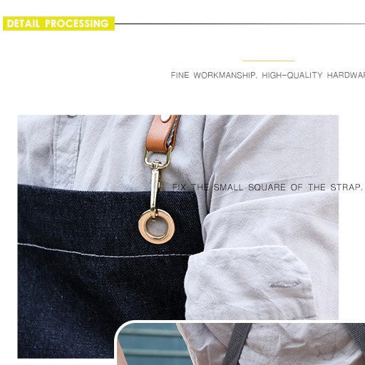 Men's Artisan Cross-Back Denim Apron