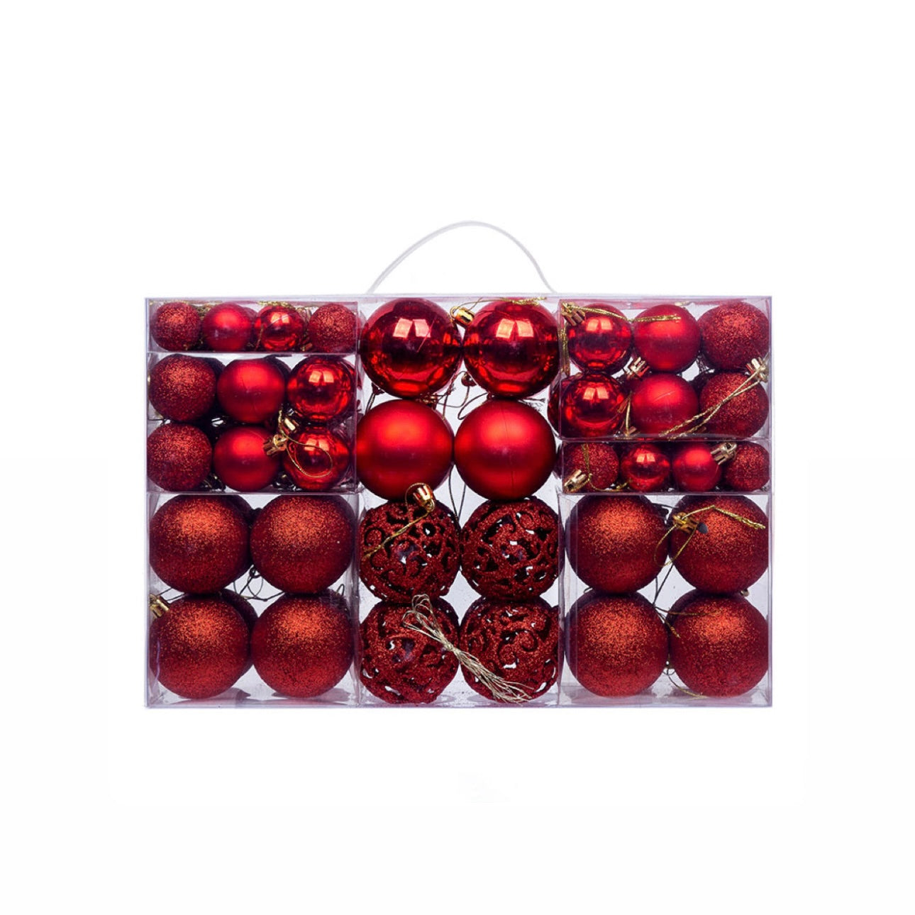 100-Piece Designer Shatterproof Ornament Mega-Set