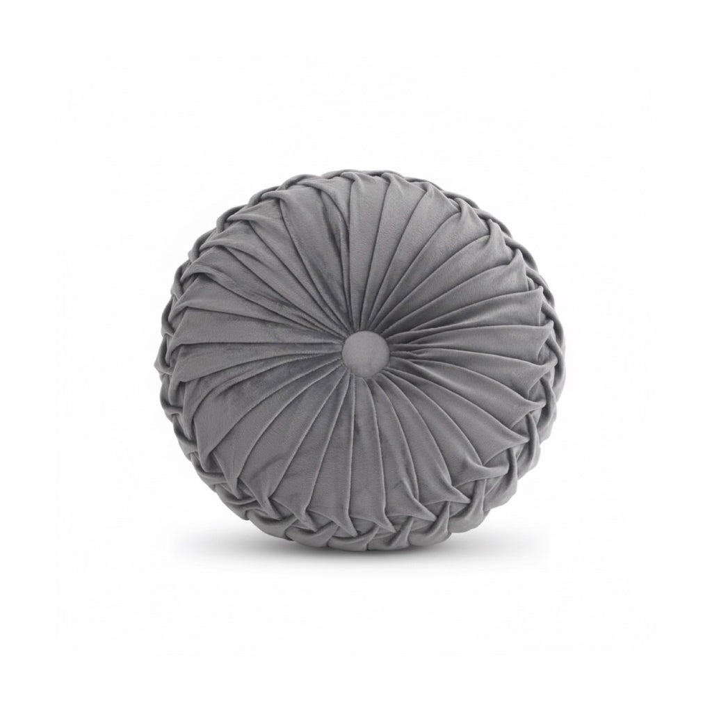 Decorative Pleated Round Tufted Cushion